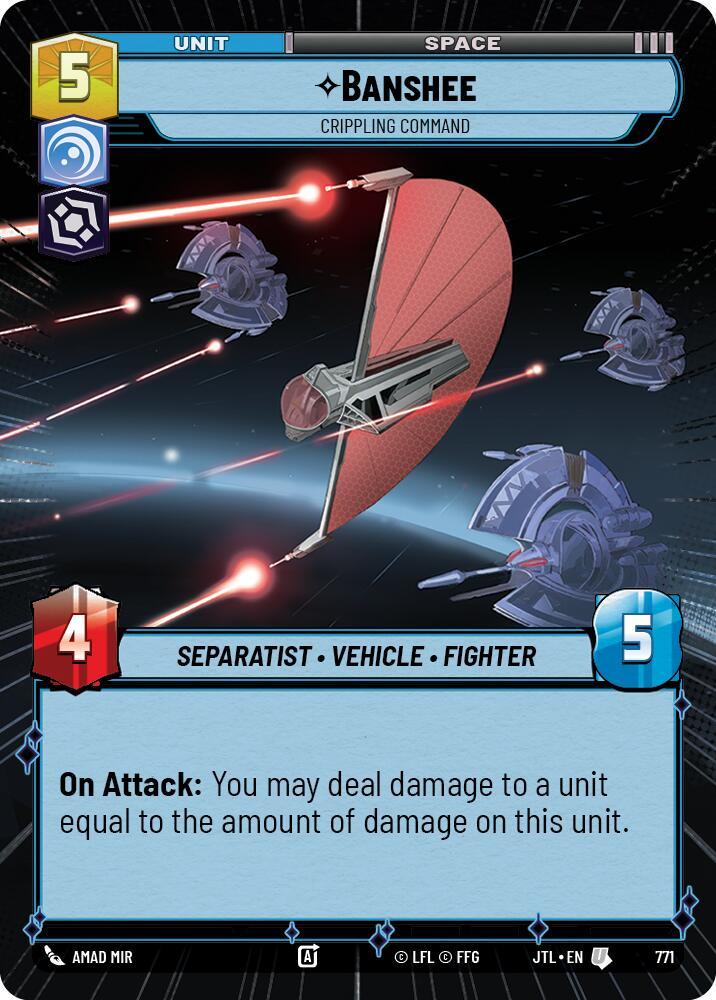  Banshee - Crippling Command (Hyperspace Foil) (771) [Jump to Lightspeed] - Trading Card World