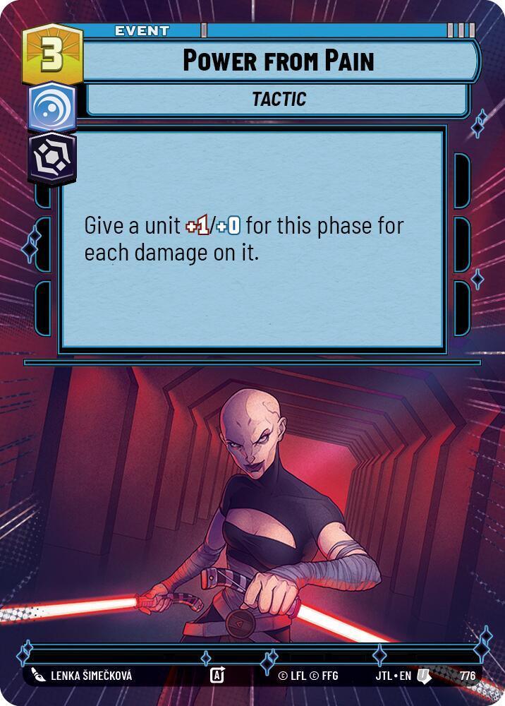  Power from Pain (Hyperspace Foil) (776) [Jump to Lightspeed] - Trading Card World