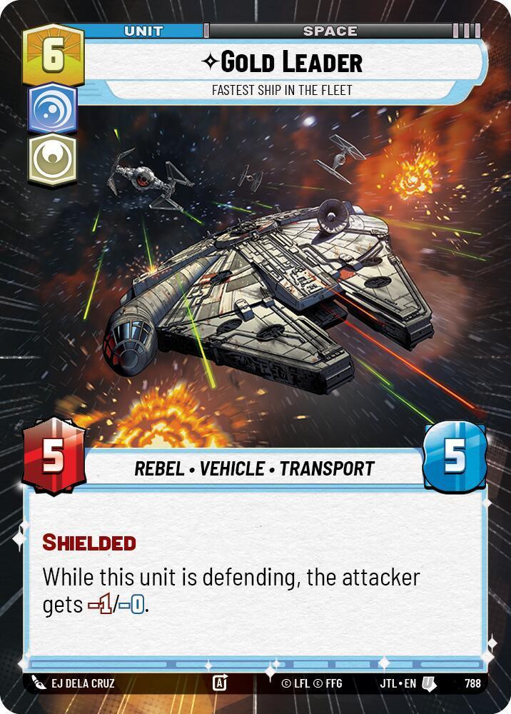  Gold Leader - Fastest Ship in the Fleet (Hyperspace Foil) (788) [Jump to Lightspeed] - Trading Card World