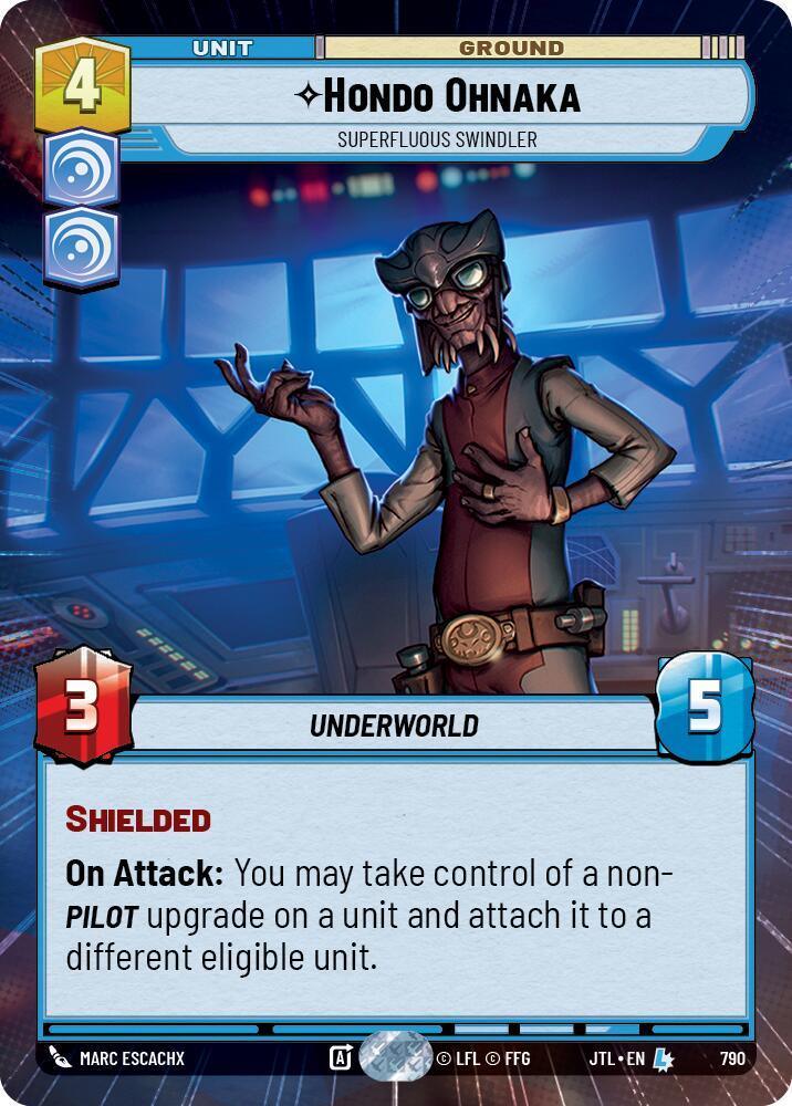  Hondo Ohnaka - Superfluous Swindler (Hyperspace Foil) (790) [Jump to Lightspeed] - Trading Card World
