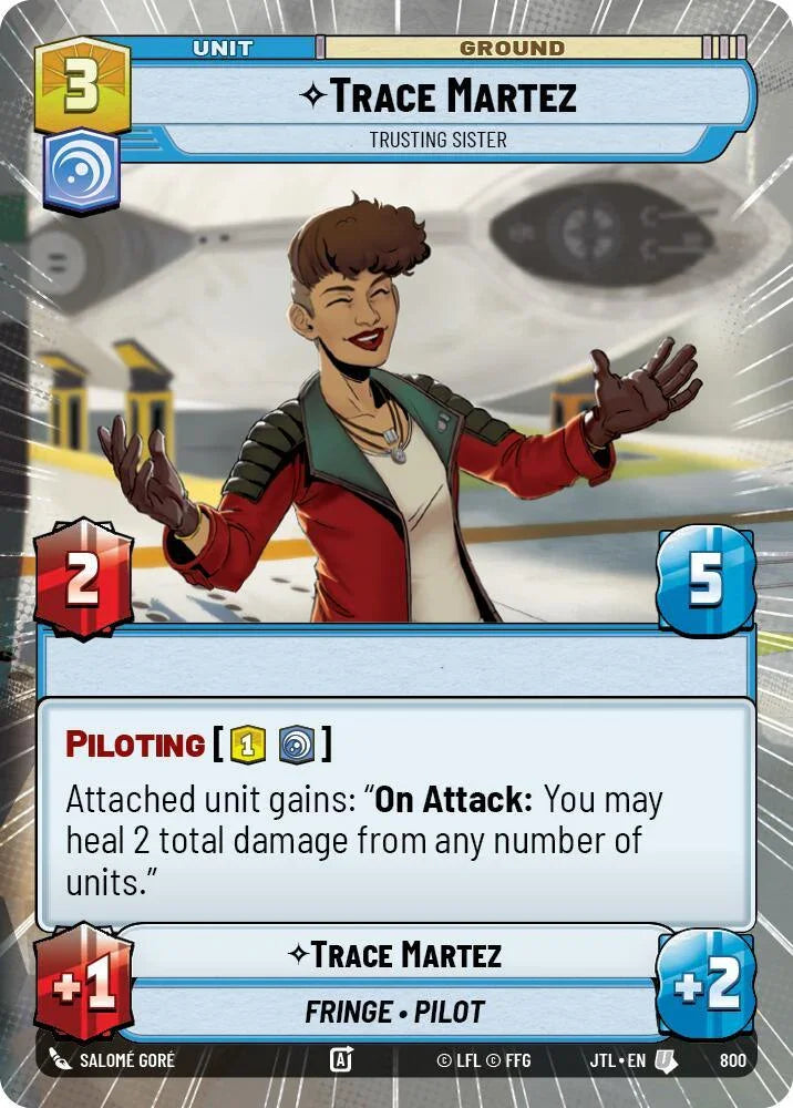  Trace Martez - Trusting Sister (Hyperspace Foil) (800) [Jump to Lightspeed] - Trading Card World