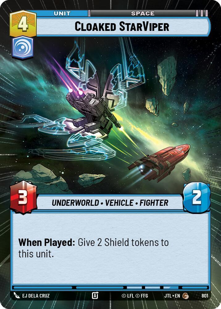  Cloaked StarViper (Hyperspace Foil) (801) [Jump to Lightspeed] - Trading Card World