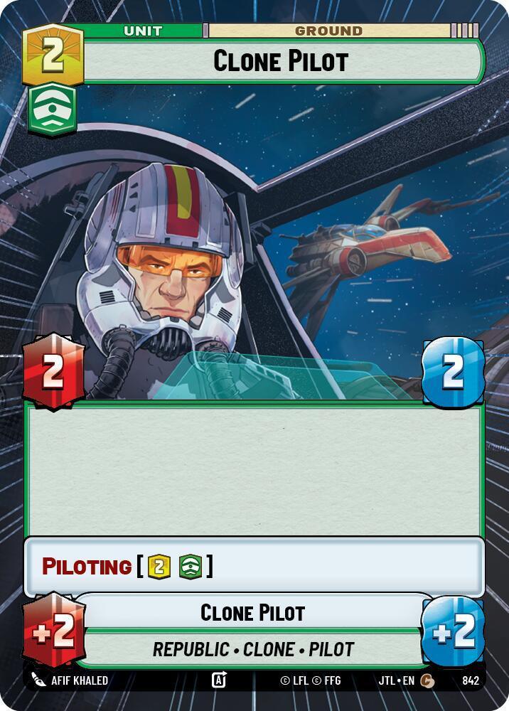  Clone Pilot (Hyperspace Foil) (842) [Jump to Lightspeed] - Trading Card World