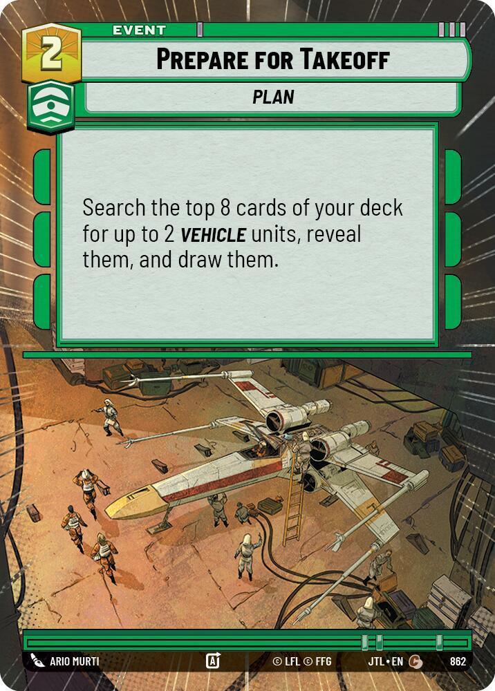  Prepare for Takeoff (Hyperspace Foil) (862) [Jump to Lightspeed] - Trading Card World