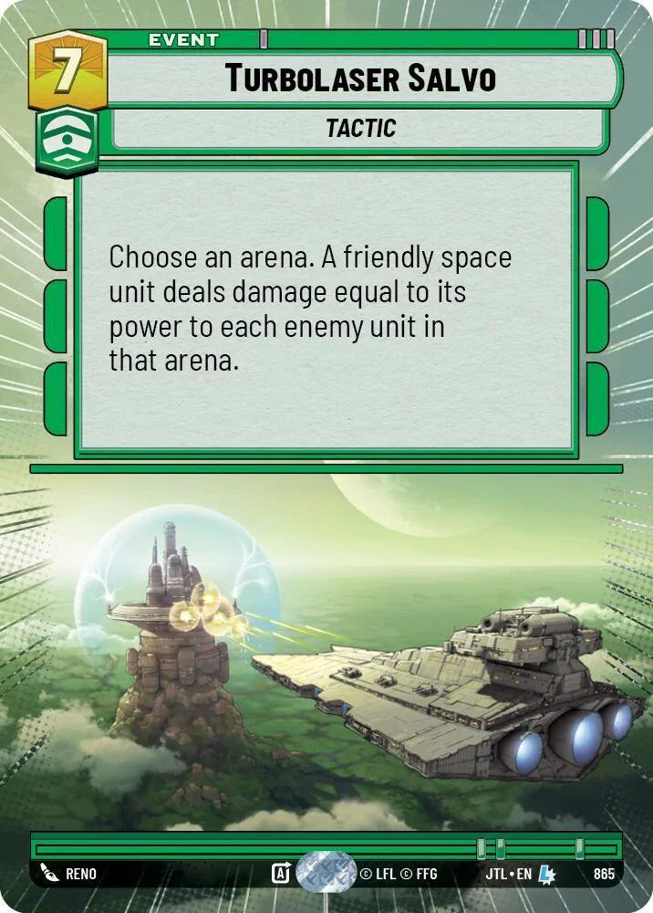  Turbolaser Salvo (Hyperspace Foil) (865) [Jump to Lightspeed] - Trading Card World