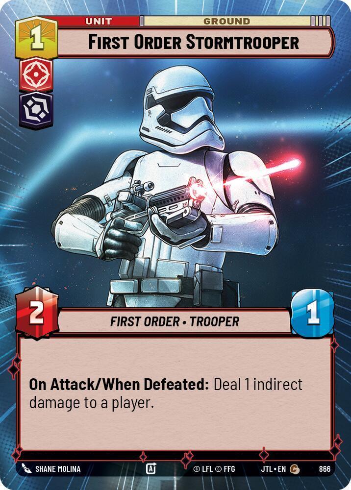  First Order Stormtrooper (Hyperspace Foil) (866) [Jump to Lightspeed] - Trading Card World