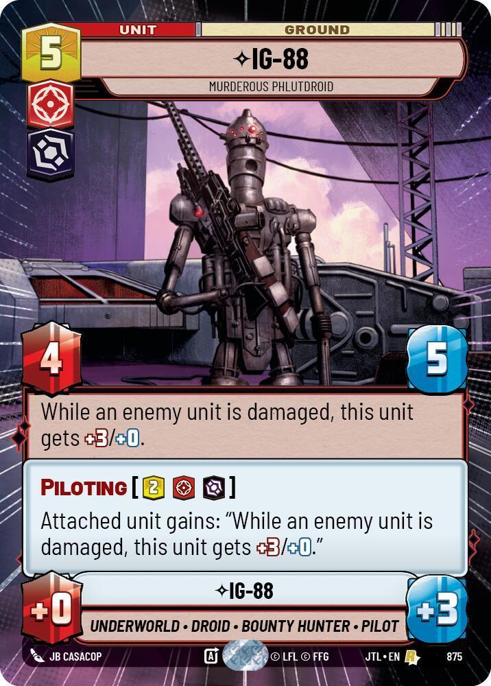  IG-88 - Murderous Phlutdroid (Hyperspace Foil) (875) [Jump to Lightspeed] - Trading Card World