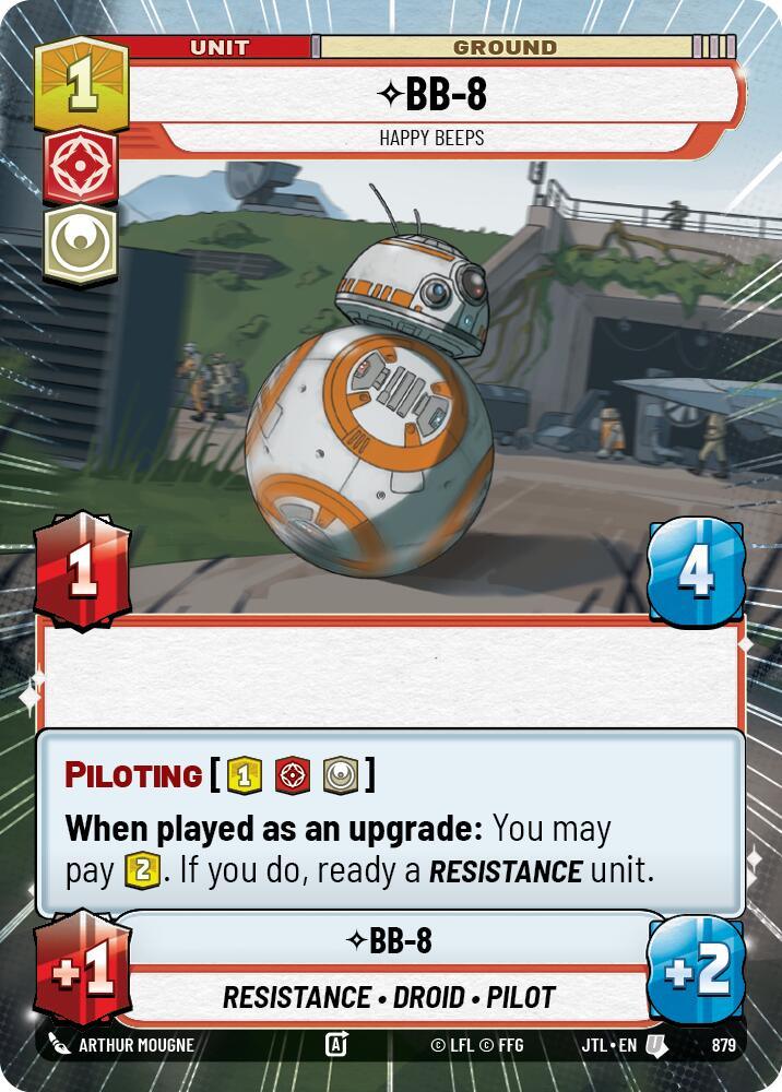  BB-8 - Happy Beeps (Hyperspace Foil) (879) [Jump to Lightspeed] - Trading Card World