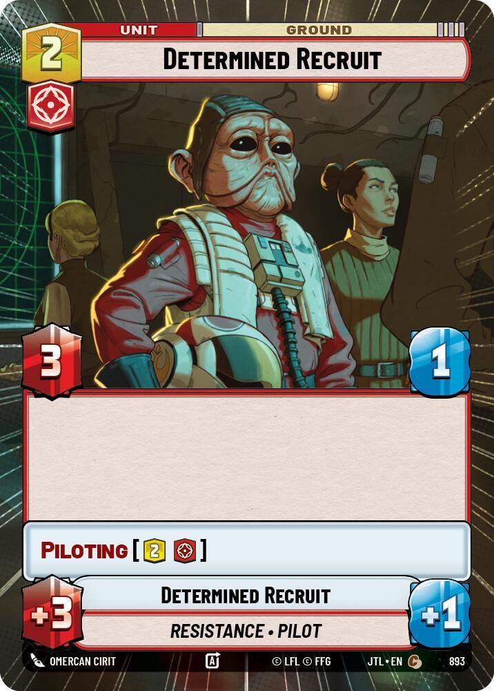 Determined Recruit (Hyperspace Foil) (893) [Jump to Lightspeed] - Trading Card World