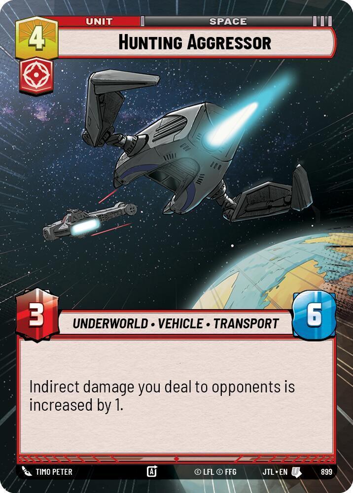  Hunting Aggressor (Hyperspace Foil) (899) [Jump to Lightspeed] - Trading Card World
