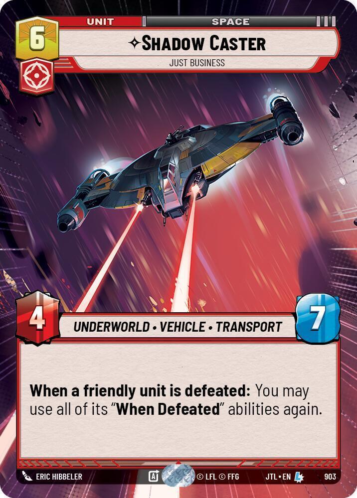  Shadow Caster - Just Business (Hyperspace Foil) (903) [Jump to Lightspeed] - Trading Card World