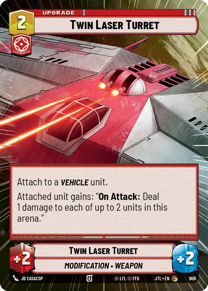  Twin Laser Turret (Hyperspace Foil) (906) [Jump to Lightspeed] - Trading Card World