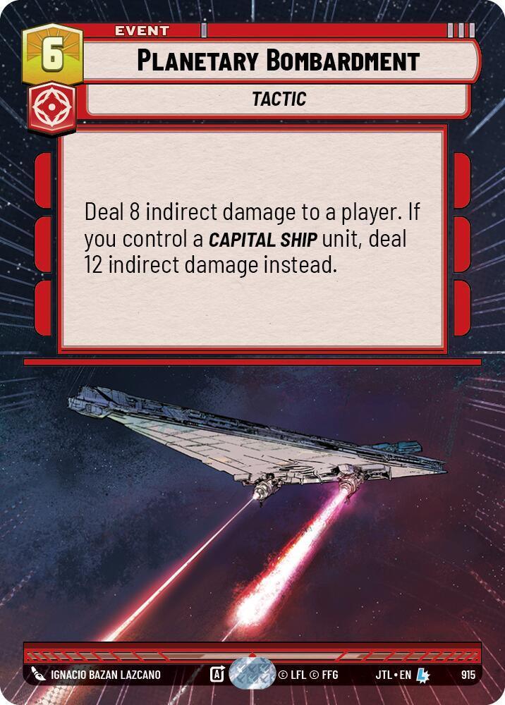  Planetary Bombardment (Hyperspace Foil) (915) [Jump to Lightspeed] - Trading Card World