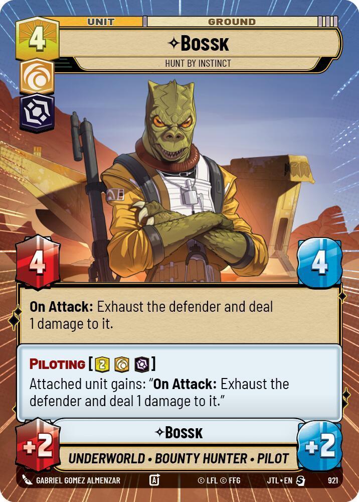  Bossk - Hunt By Instinct (Hyperspace Foil) (921) [Jump to Lightspeed] - Trading Card World