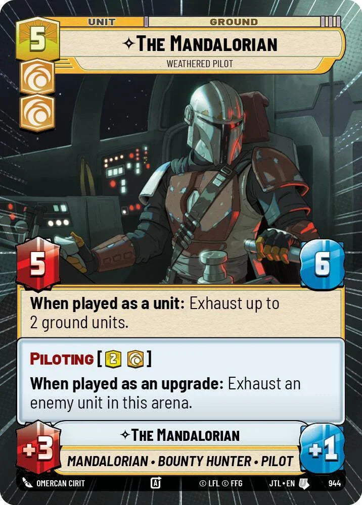  The Mandalorian - Weathered Pilot (Hyperspace Foil) (944) [Jump to Lightspeed] - Trading Card World