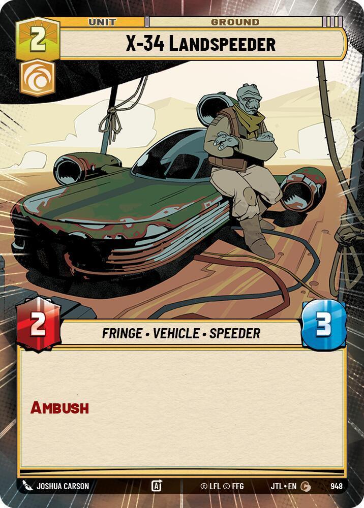  X-34 Landspeeder (Hyperspace Foil) (948) [Jump to Lightspeed] - Trading Card World