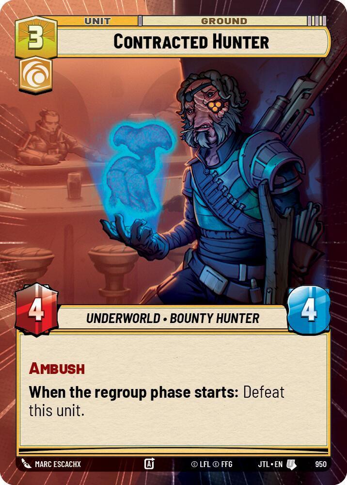  Contracted Hunter (Hyperspace Foil) (950) [Jump to Lightspeed] - Trading Card World
