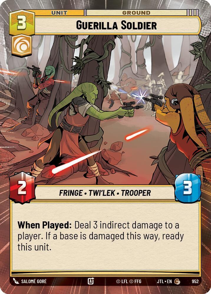  Guerilla Soldier (Hyperspace Foil) (952) [Jump to Lightspeed] - Trading Card World