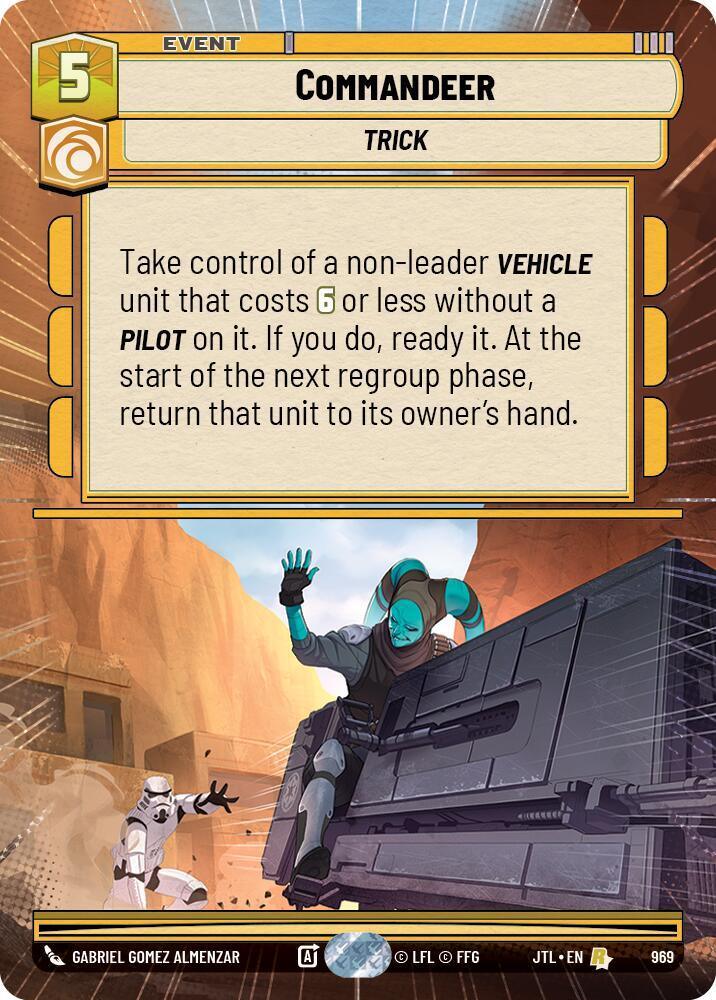  Commandeer (Hyperspace Foil) (969) [Jump to Lightspeed] - Trading Card World