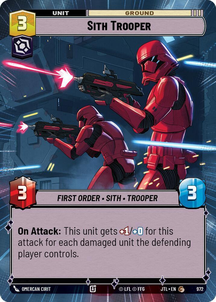 Sith Trooper (Hyperspace Foil) (972) [Jump to Lightspeed] - Trading Card World