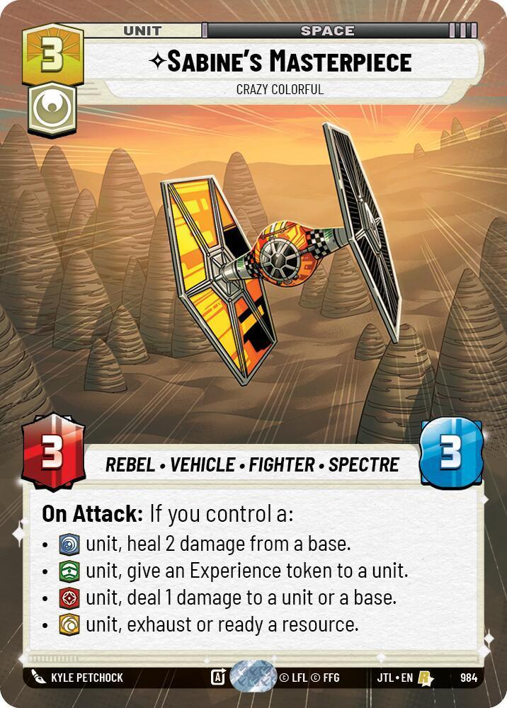  Sabine's Masterpiece - Crazy Colorful (Hyperspace Foil) (984) [Jump to Lightspeed] - Trading Card World