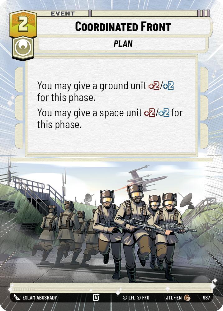  Coordinated Front (Hyperspace Foil) (987) [Jump to Lightspeed] - Trading Card World