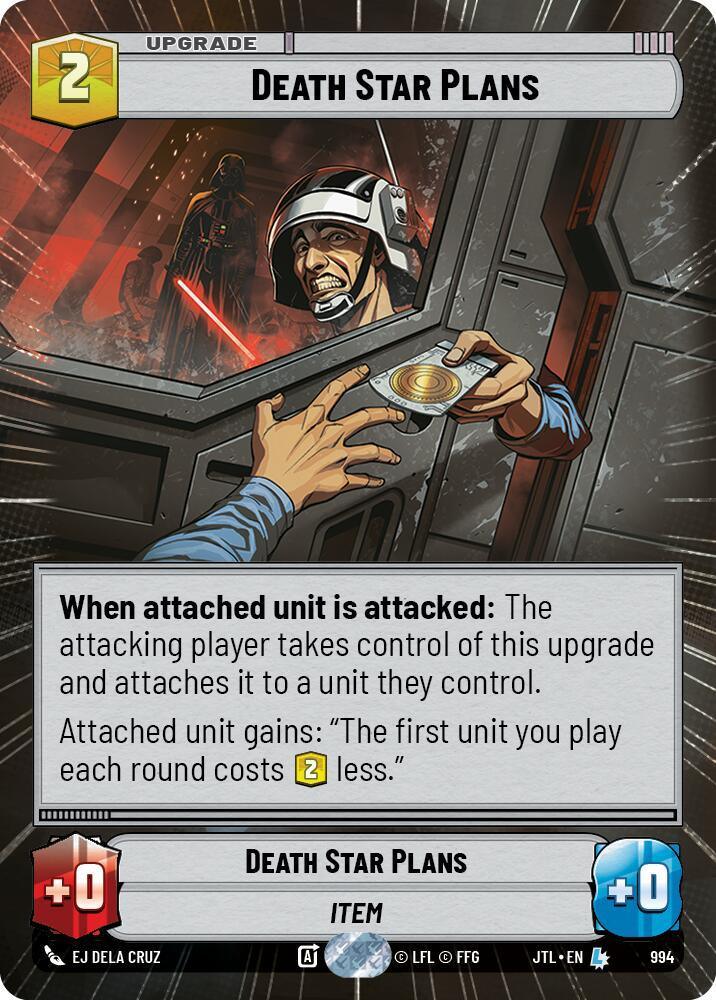  Death Star Plans (Hyperspace Foil) (994) [Jump to Lightspeed] - Trading Card World