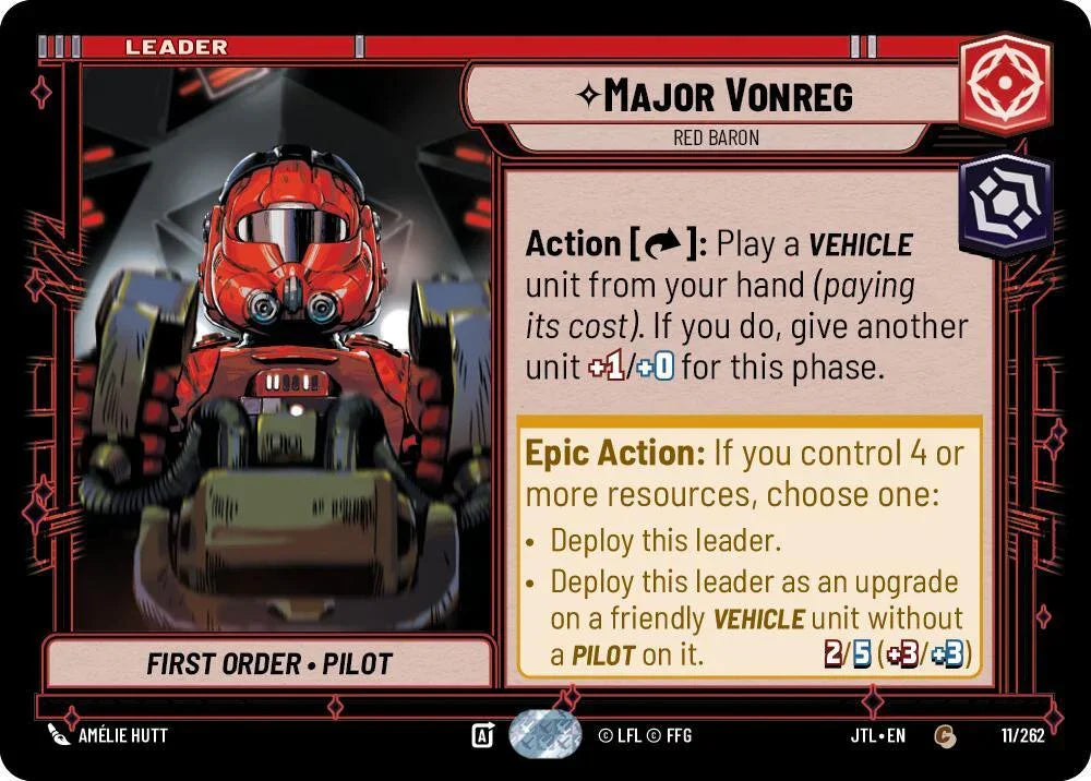  Major Vonreg - Red Baron (011/262) [Jump to Lightspeed] - Trading Card World
