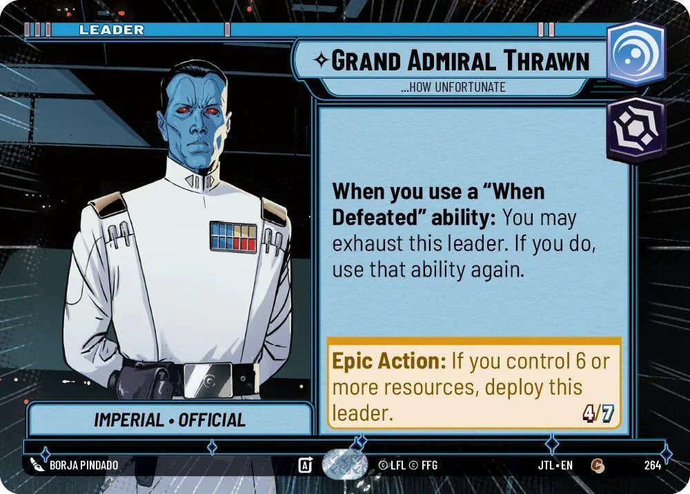  Grand Admiral Thrawn - ...How Unfortunate (Hyperspace) (264) [Jump to Lightspeed] - Trading Card World
