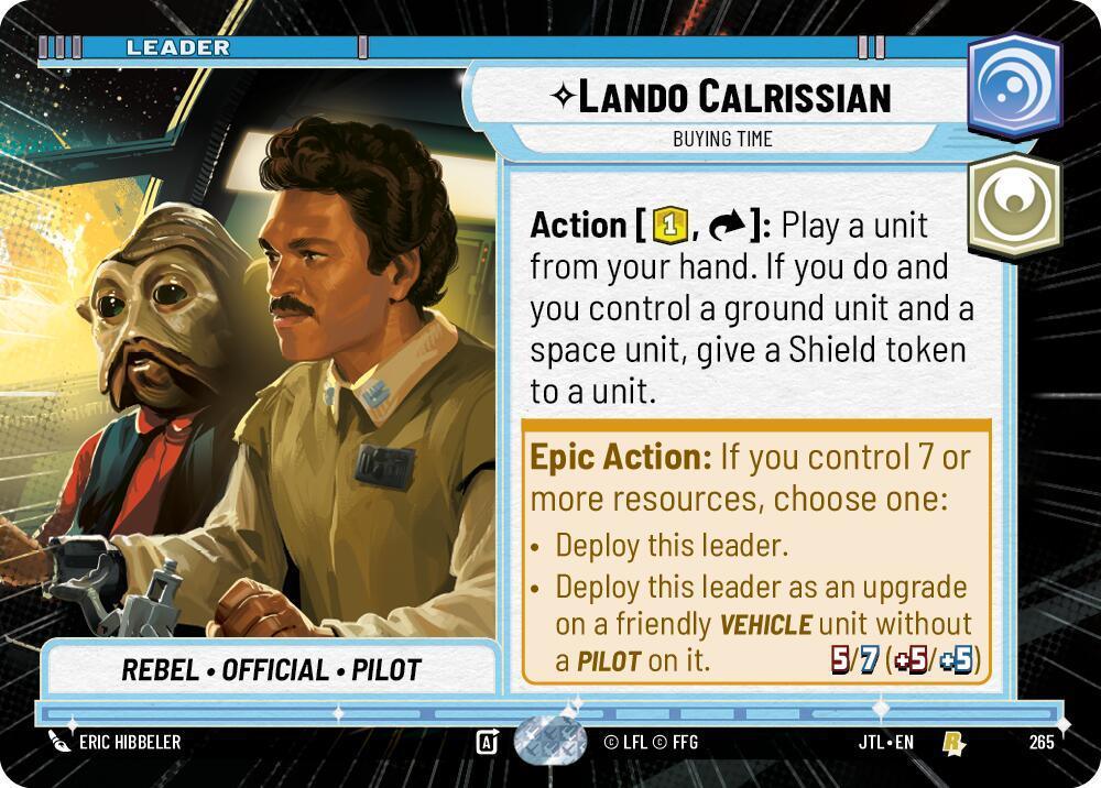  Lando Calrissian - Buying Time (Hyperspace) (265) [Jump to Lightspeed] - Trading Card World