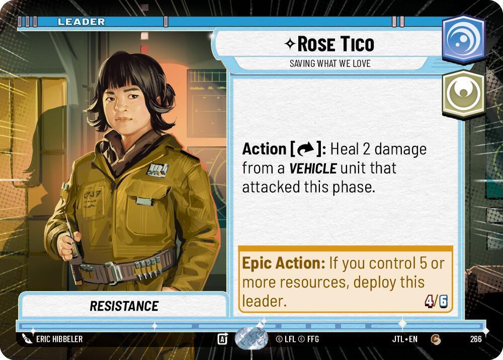  Rose Tico - Saving What We Love (Hyperspace) (266) [Jump to Lightspeed] - Trading Card World