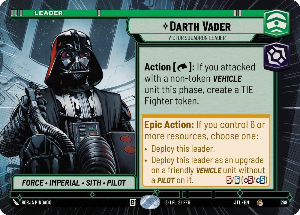 Darth Vader - Victor Squadron Leader (Hyperspace) (268) [Jump to Lightspeed] - Trading Card World