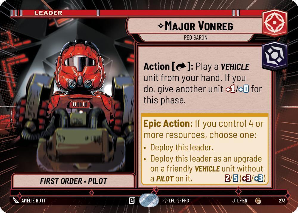  Major Vonreg - Red Baron (Hyperspace) (273) [Jump to Lightspeed] - Trading Card World