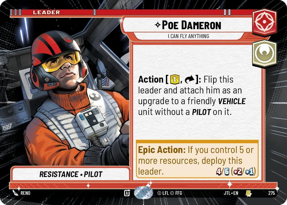  Poe Dameron - I Can Fly Anything (Hyperspace) (275) [Jump to Lightspeed] - Trading Card World