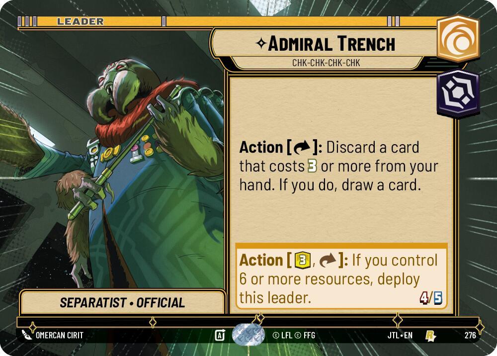  Admiral Trench - Chk-chk-chk-chk (Hyperspace) (276) [Jump to Lightspeed] - Trading Card World