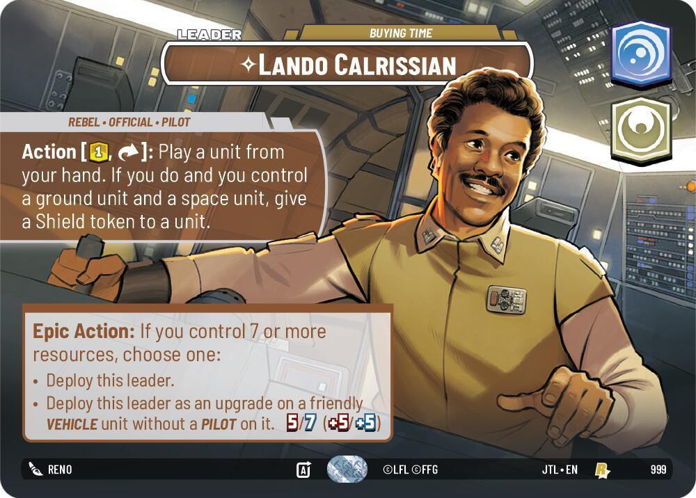  Lando Calrissian - Buying Time (Showcase) (999) [Jump to Lightspeed] - Trading Card World
