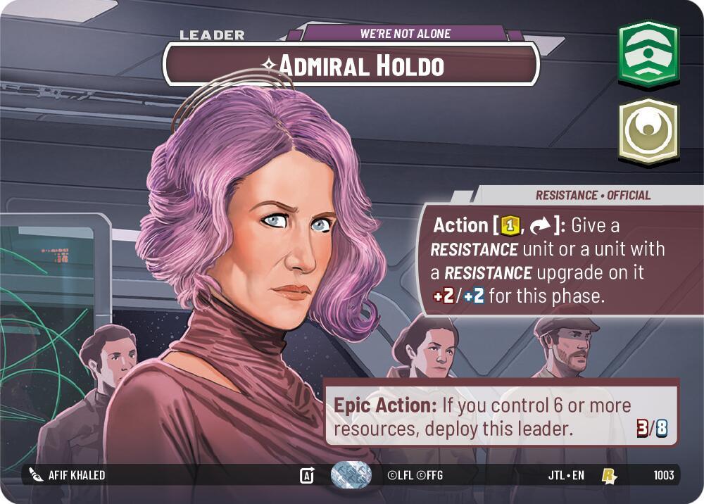  Admiral Holdo - We're Not Alone (Showcase) (1003) [Jump to Lightspeed] - Trading Card World