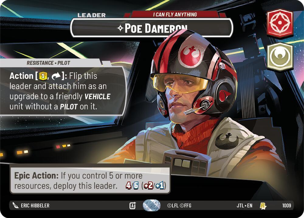  Poe Dameron - I Can Fly Anything (Showcase) (1009) [Jump to Lightspeed] - Trading Card World