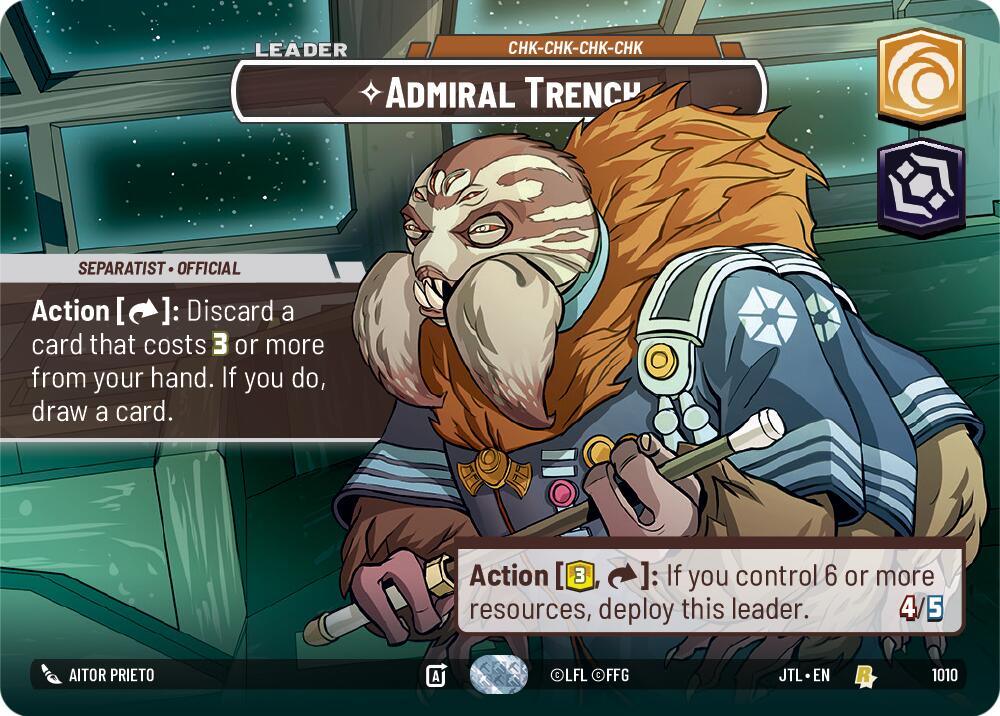  Admiral Trench - Chk-chk-chk-chk (Showcase) (1010) [Jump to Lightspeed] - Trading Card World