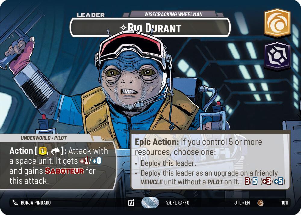  Rio Durant - Wisecrack Wheelman (Showcase) (1011) [Jump to Lightspeed] - Trading Card World