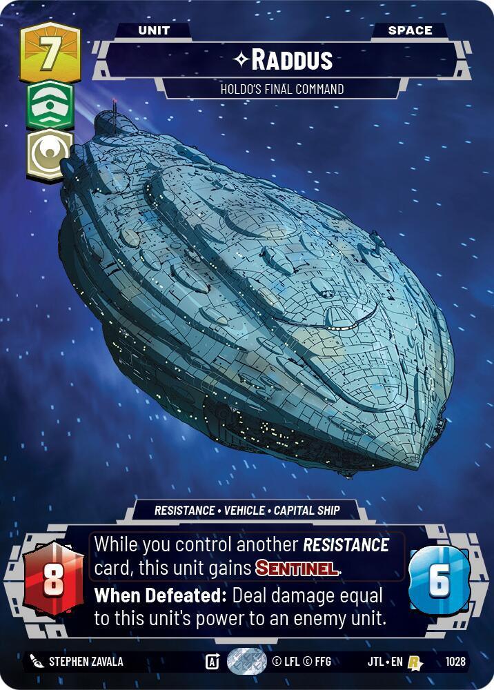  Raddus - Holdo's Final Command (Prestige) (1028) [Jump to Lightspeed] - Trading Card World
