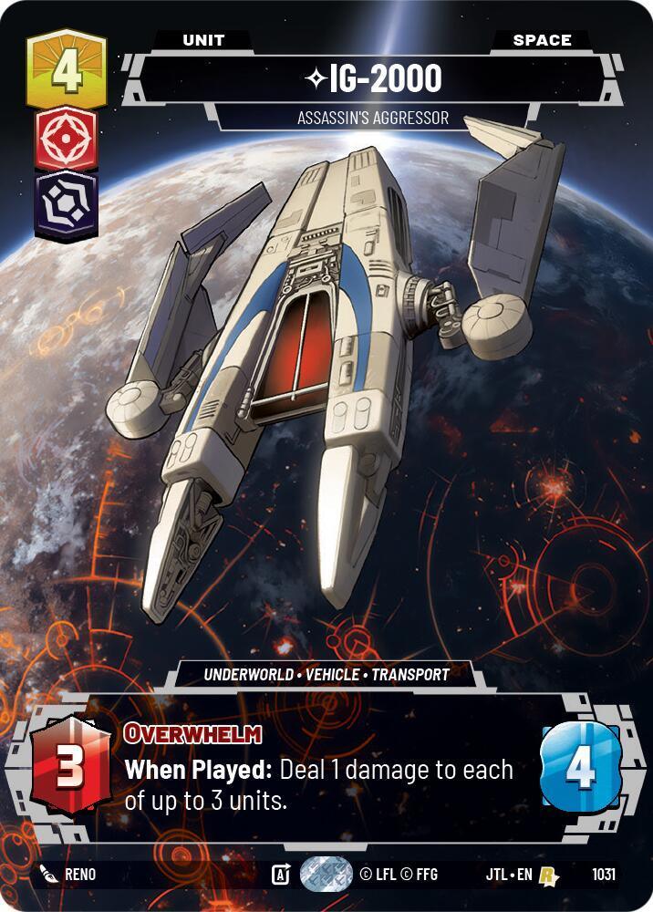  IG-2000 - Assassin's Aggressor (Prestige) (1031) [Jump to Lightspeed] - Trading Card World