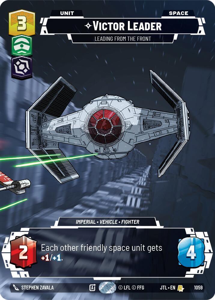  Victor Leader - Leading from the Front (Prestige Foil) (1059) [Jump to Lightspeed] - Trading Card World