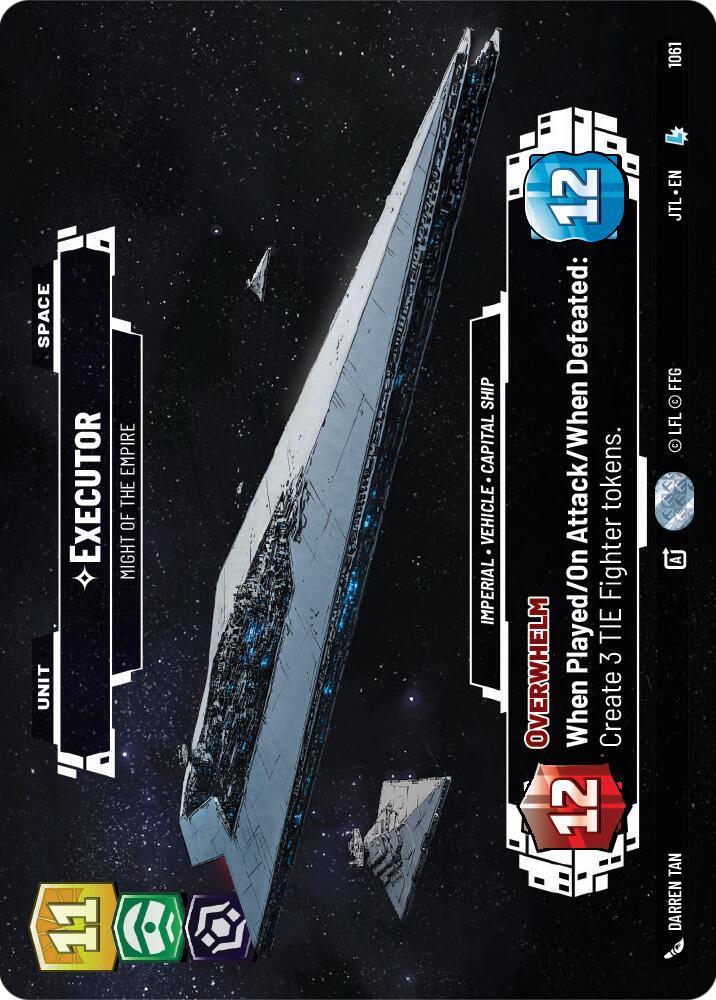  Executor - Might of the Empire (Prestige Foil) (1061) [Jump to Lightspeed] - Trading Card World