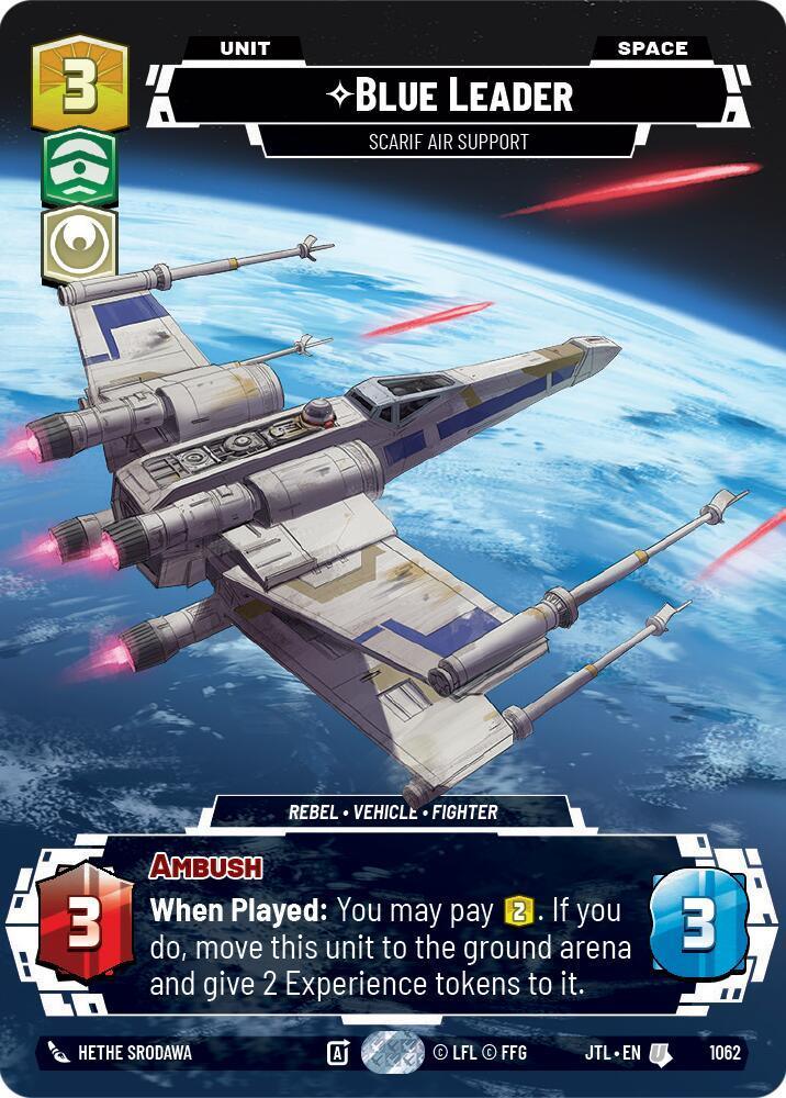  Blue Leader - Scarif Air Support (Prestige Foil) (1062) [Jump to Lightspeed] - Trading Card World