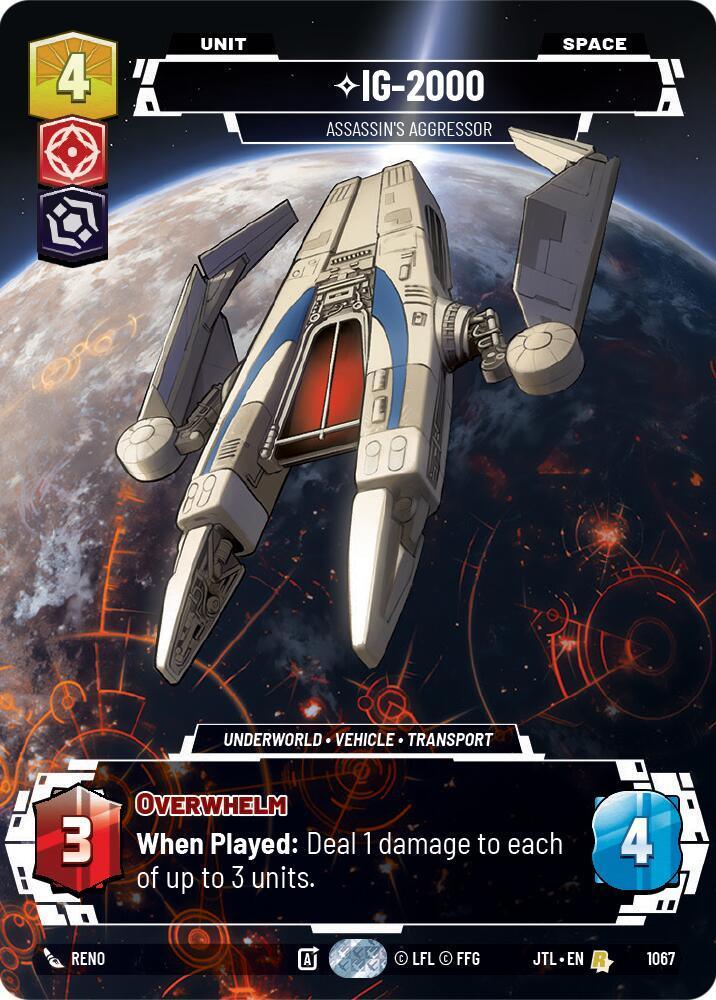  IG-2000 - Assassin's Aggressor (Prestige Foil) (1067) [Jump to Lightspeed] - Trading Card World