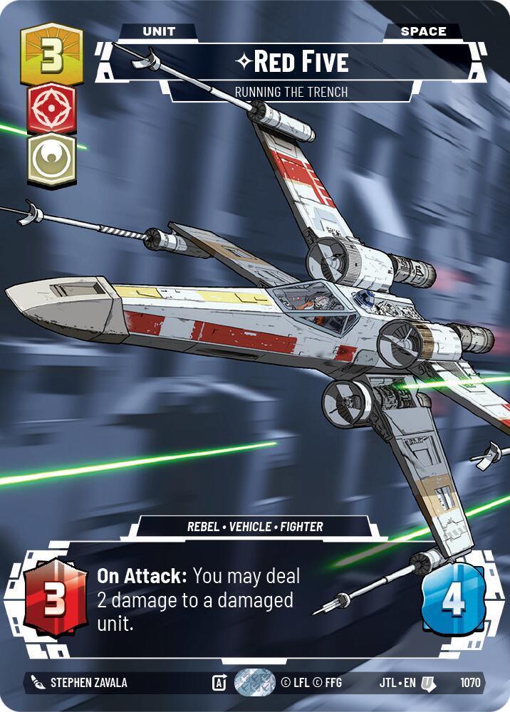  Red Five - Running the Trench (Prestige Foil) (1070) [Jump to Lightspeed] - Trading Card World