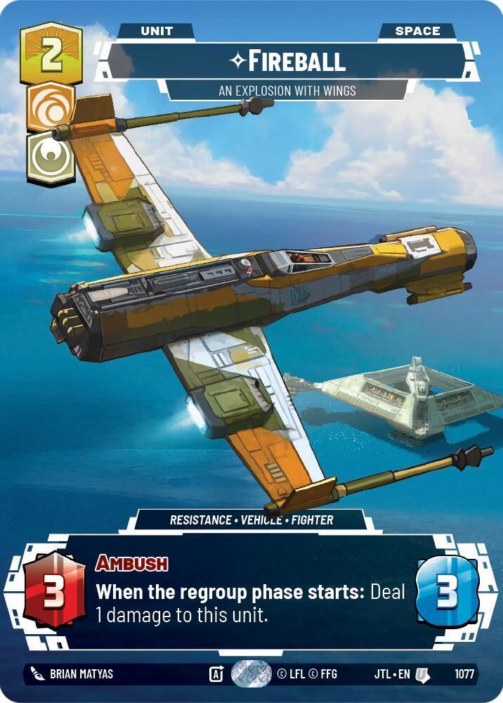  Fireball - An Explosion With Wings (Prestige Foil) (1077) [Jump to Lightspeed] - Trading Card World