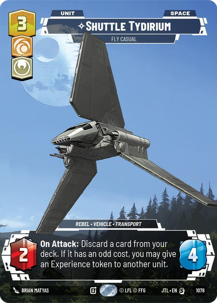  Shuttle Tydirium - Fly Casual (Prestige Foil) (1078) [Jump to Lightspeed] - Trading Card World