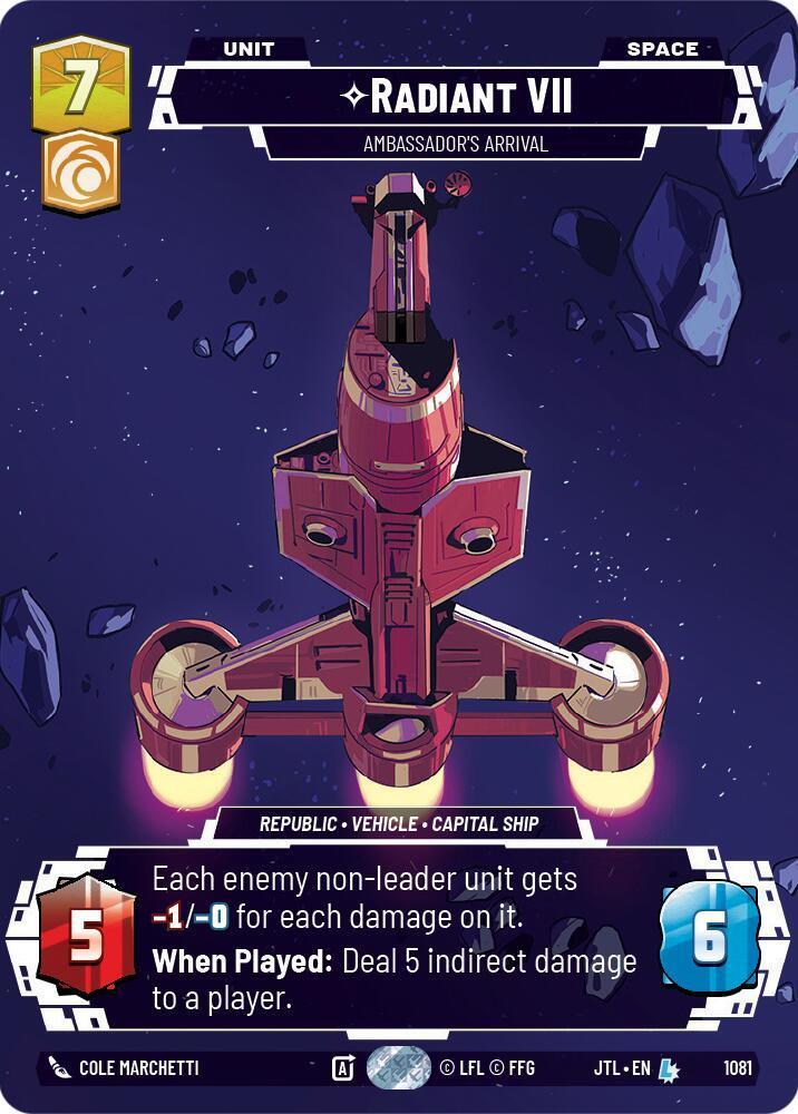  Radiant VII - Ambassadors' Arrival (Prestige Foil) (1081) [Jump to Lightspeed] - Trading Card World